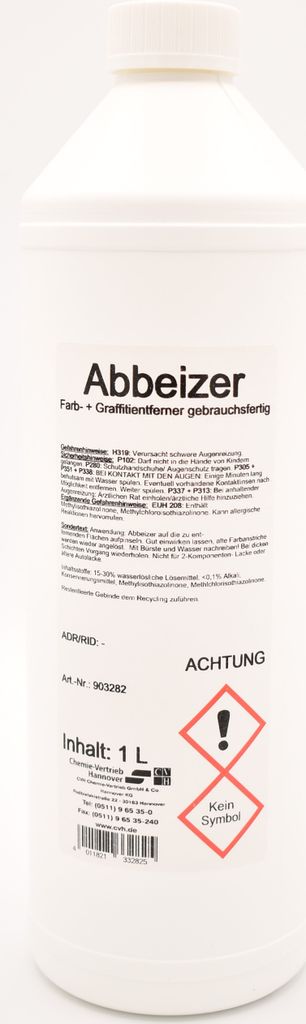 Farb + Graffiti-Entferner Abbeizer gebrauchsfertig 1 Liter