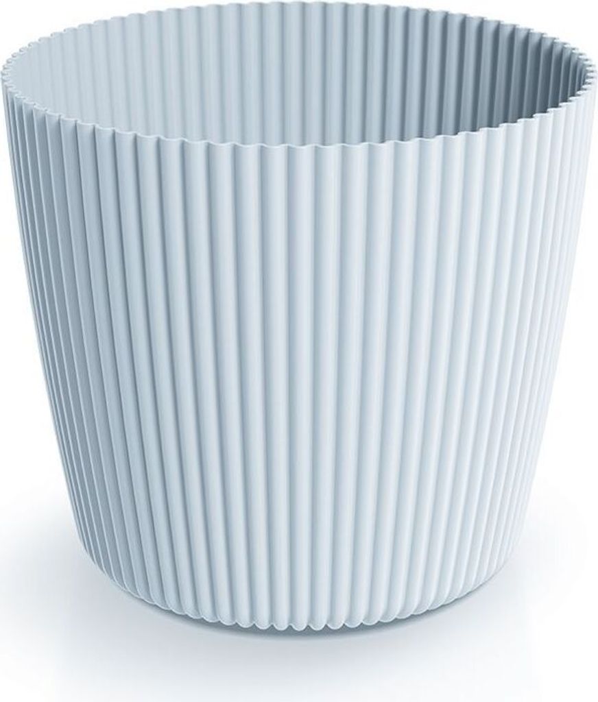 Prosperplast Blumentopf Hellgrau, MILLY ROUND, Ø 12,9 cm, H Produktbild 
