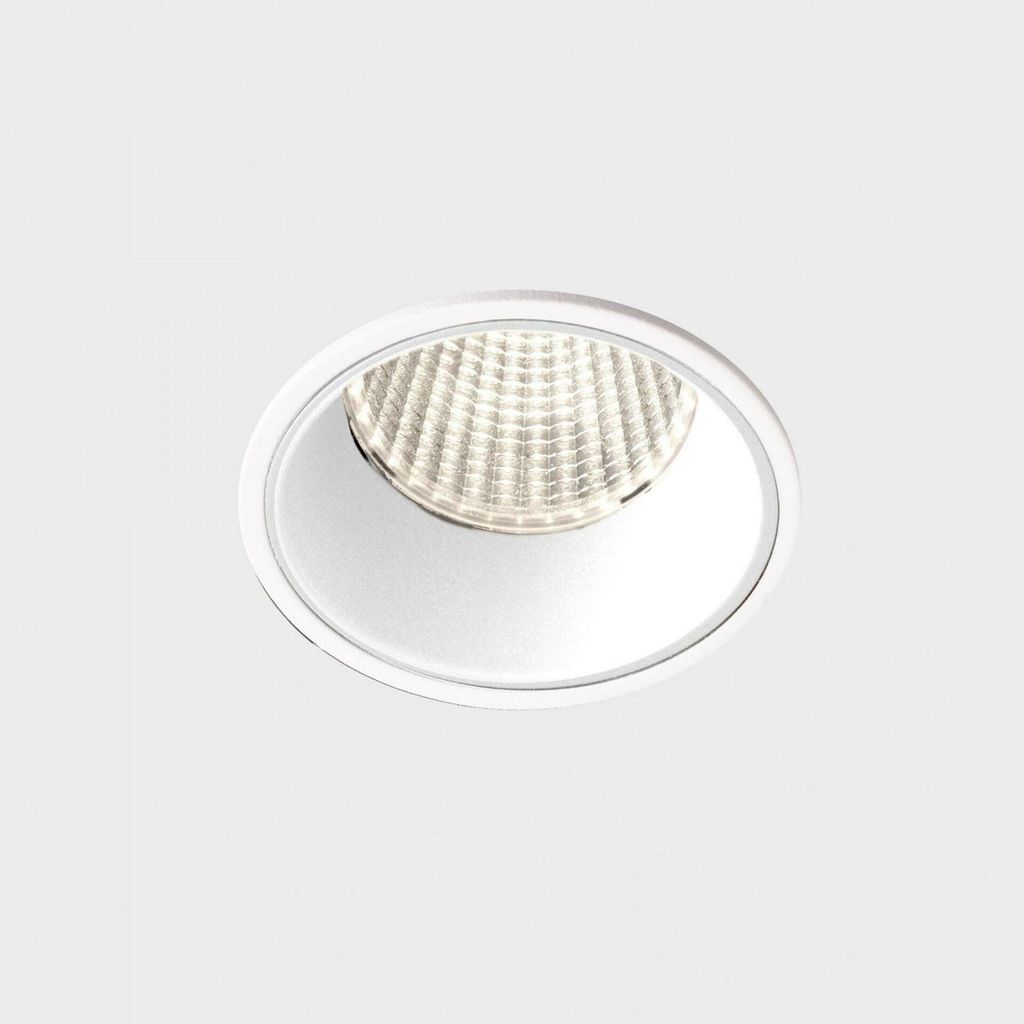 KOHL LIGHTING VERSUS Einbauleuchte mit Rahmendurchmesser 73 mm, weiß, 38°, 10 W, CRI 80, 3000 K, PUSH
