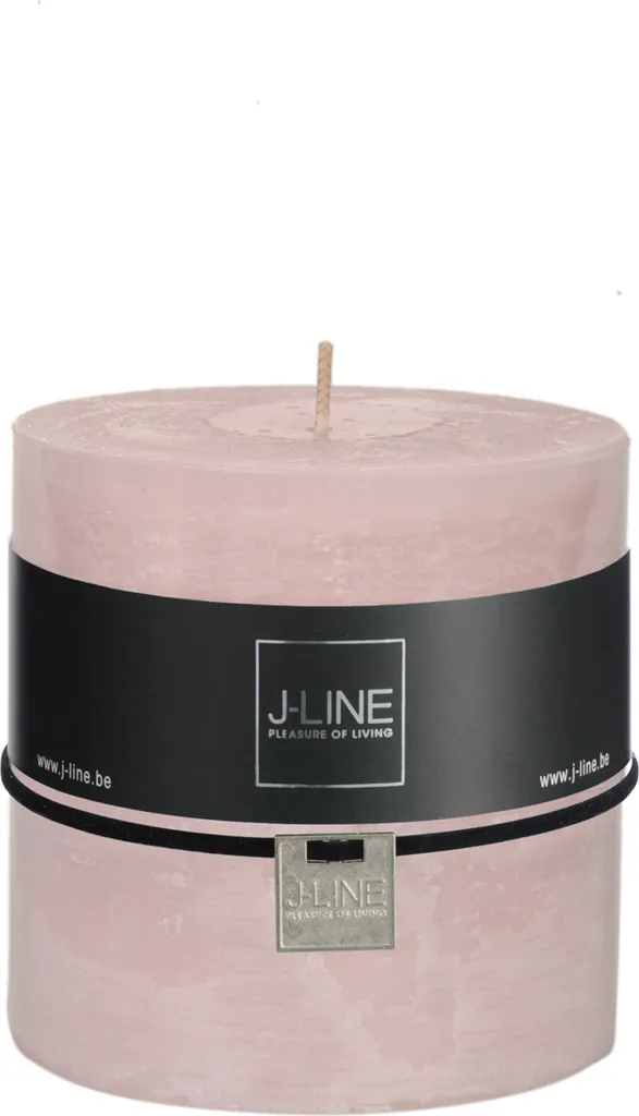Lot 6 Bougies Rose Poudré J-Line : Éclairage Sans Fumée et Longue Durée