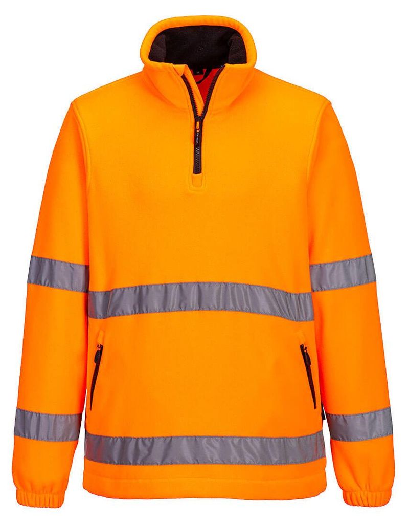 Portwest Warnschutz 1/2 Zip Fleece Orange M