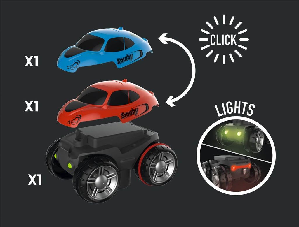 Smoby FleXtreme Starter-Set Autorennbahn - 184 bunte Produktbild 38