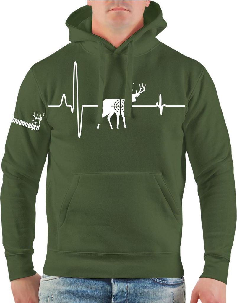 Herren Kapuzenpullover Jäger Waidmannsheil im Blut