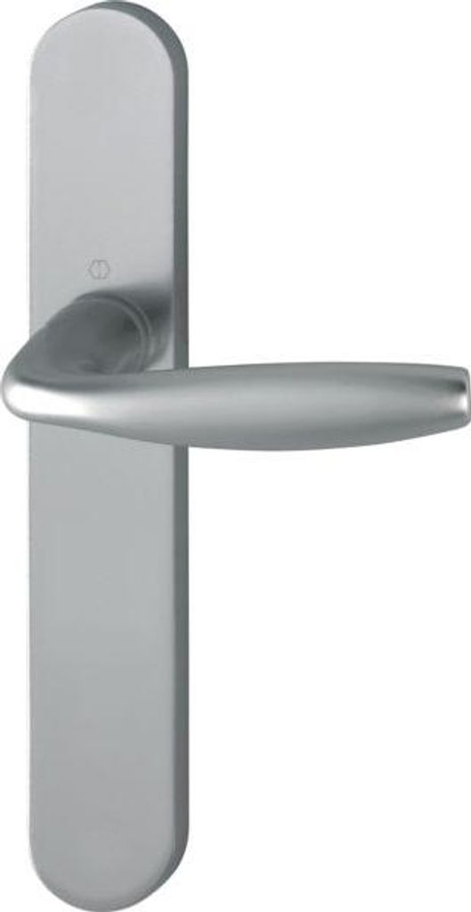 Garnitur Hoppe aus Aluminium auf kurzer Platte New York für öffentliche Gebäude A Frequent