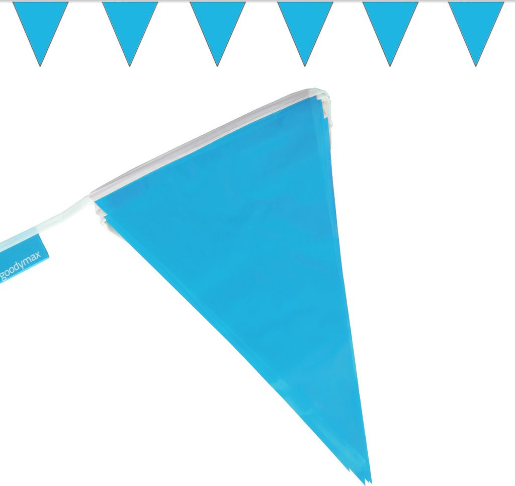 Goodymax Wimpelkette 10 m Himmelblau