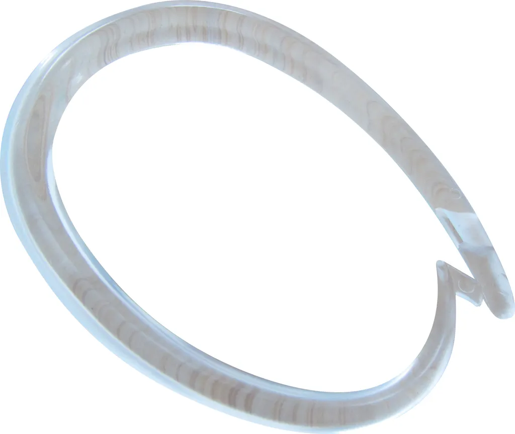 Anneau de Rideau de Douche Coulissant - Lot de 100 Crochets Transparents