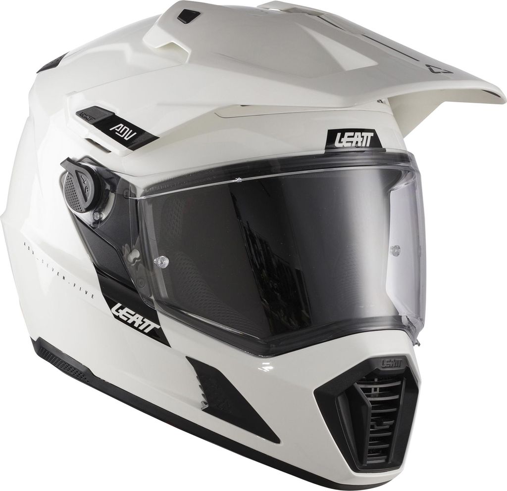 Leatt ADV 7.5 Helm mit Schutzbrille, weiß, S (55/56)
