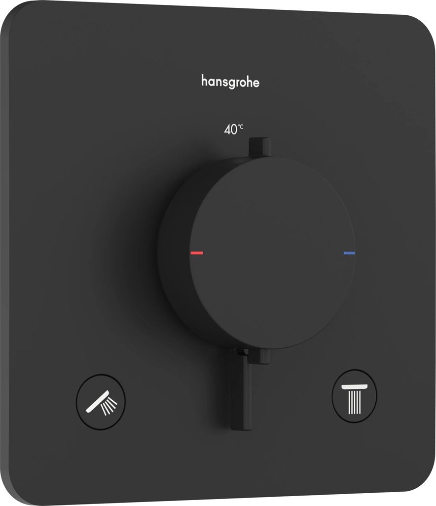 hansgrohe Ecostat Comfort Q Thermostat Unterputzmodell für 2 Verbraucher, 33713670