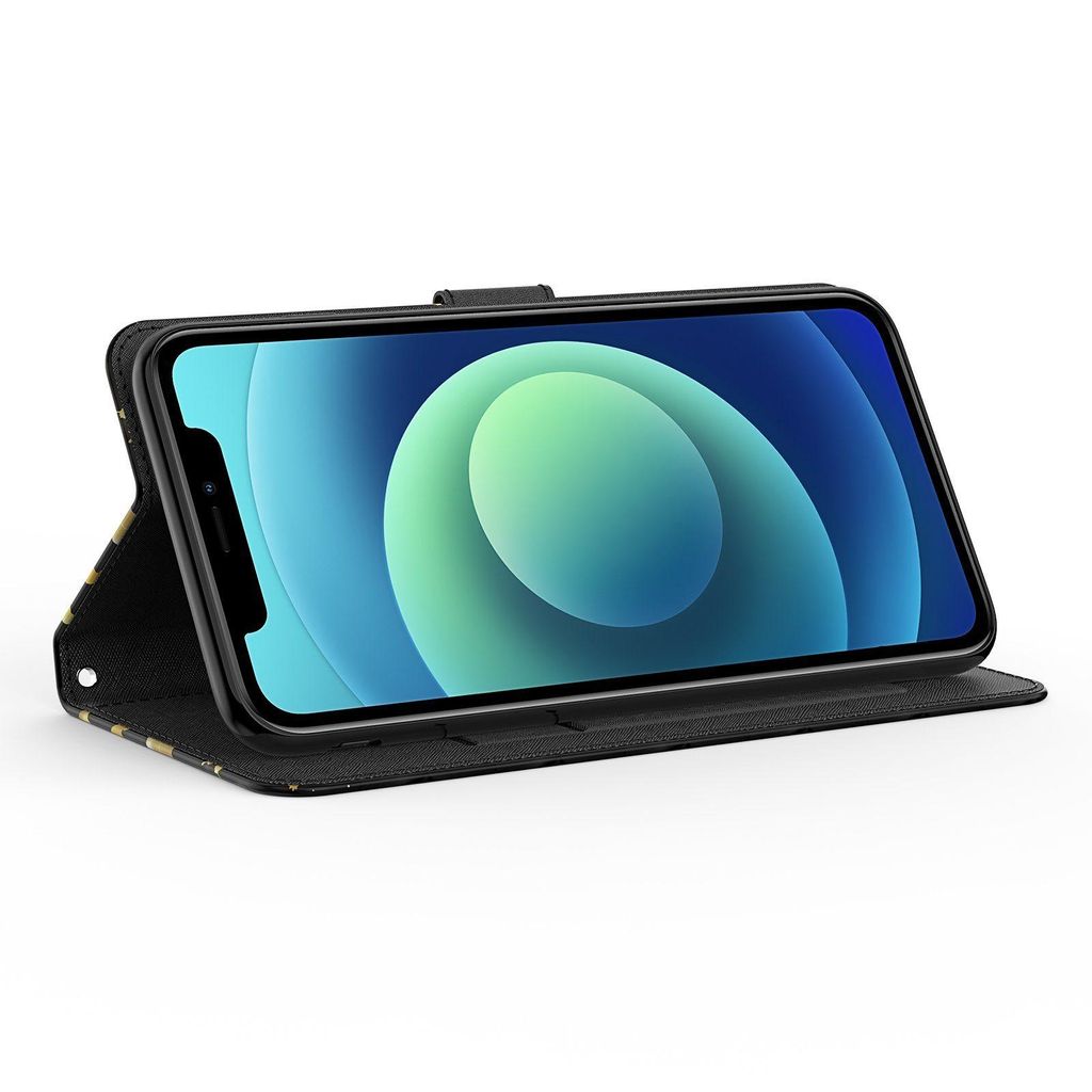 CLM-Tech Handyhülle kompatibel mit Samsung Galaxy A17 5G Hülle - Tasche aus Kunstleder - Klapphülle mit Ständer und Kartenfächern - Schutzhül...