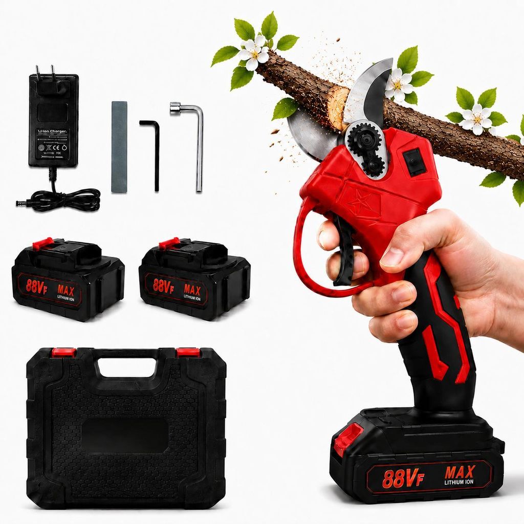 Akku-Gartenschere, elektrische Gartenschere, Produktbild 