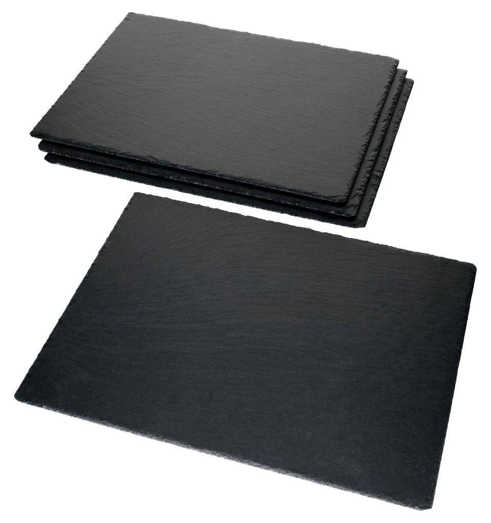 4x talerze łupkowe 40 x 30 cm zestaw stołowy podstawki Zdjęcie produktu 