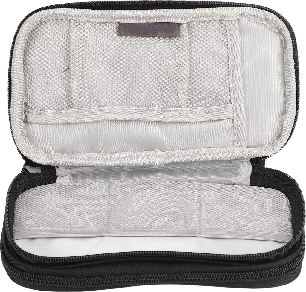 Organizer Cavi Da Viaggio Impermeabile A 2 Strati – 24x18x10cm, Grigio, Con Divisori