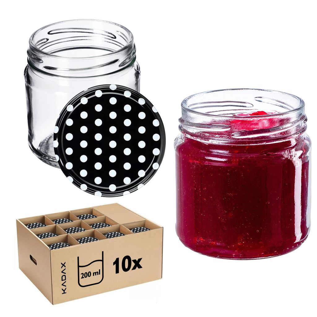 KADAX Pots à conserves avec couvercle "Lerma", Pots à Image du produit 