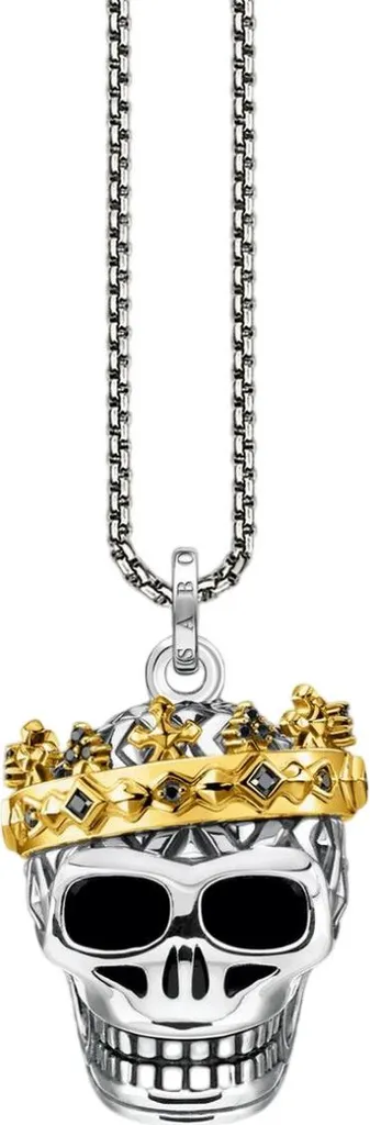Collier Homme Durable en Argent Noirci Thomas Sabo KE1993 50cm Anti-Terni