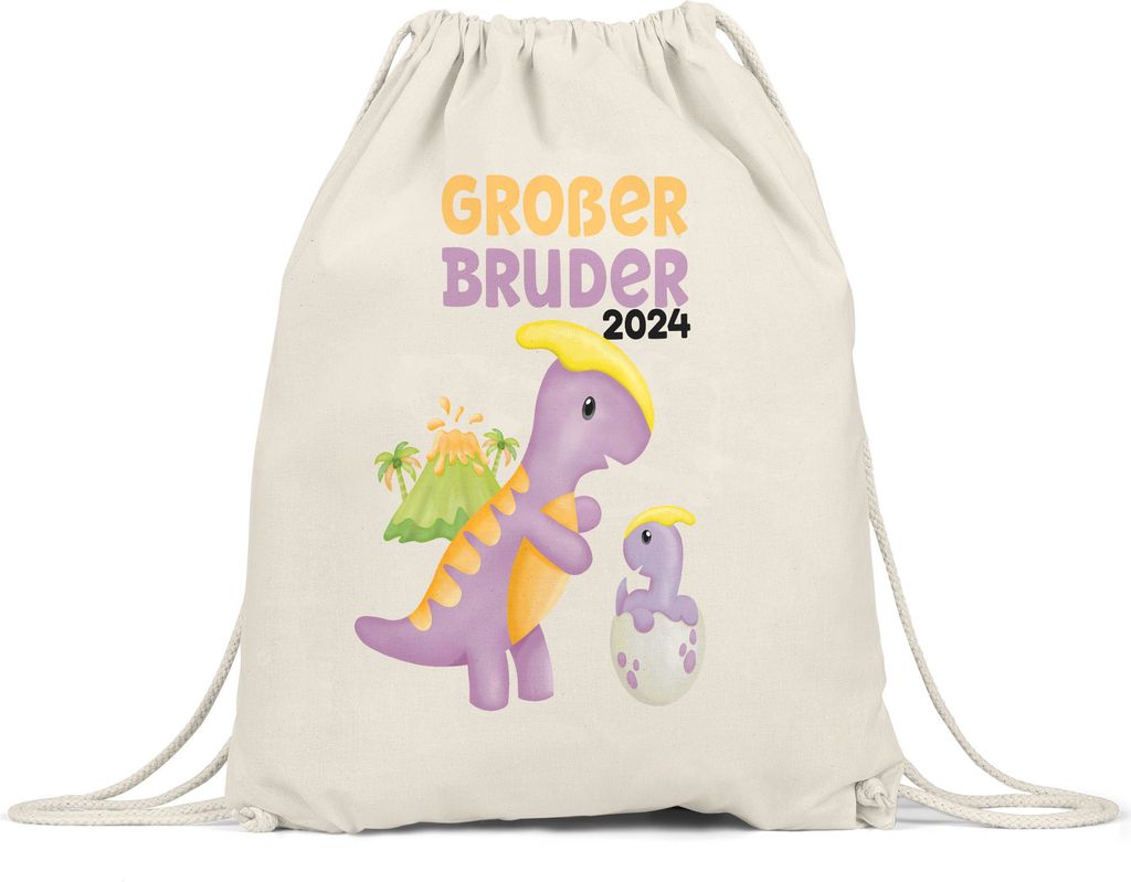 Großer Bruder 2024 Turnbeutel Gymsack Baby Geburt Geschwister Familie Liebe Geborgenheit Kleinkind Geborgenheit