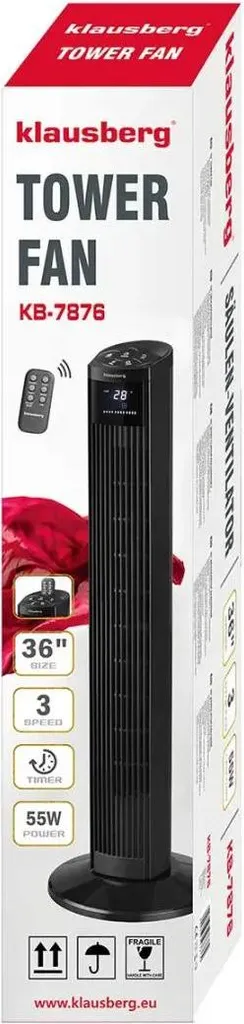Ventilateur Colonne avec Télécommande et Minuterie Programmable 50W - 11