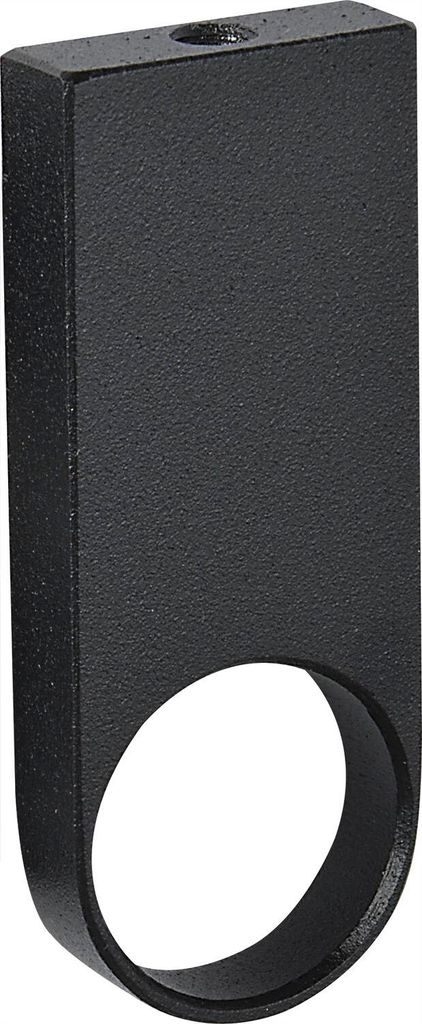 SIMAUSROM Schrankrohrlager Mittelstück rund 25 mm Aluminium schwarz