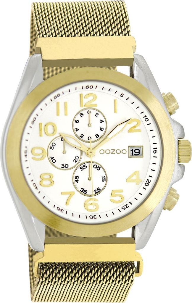 Oozoo Armbanduhr gold Metall Timepieces Damen Analog-Quarzuhr UOC10730
