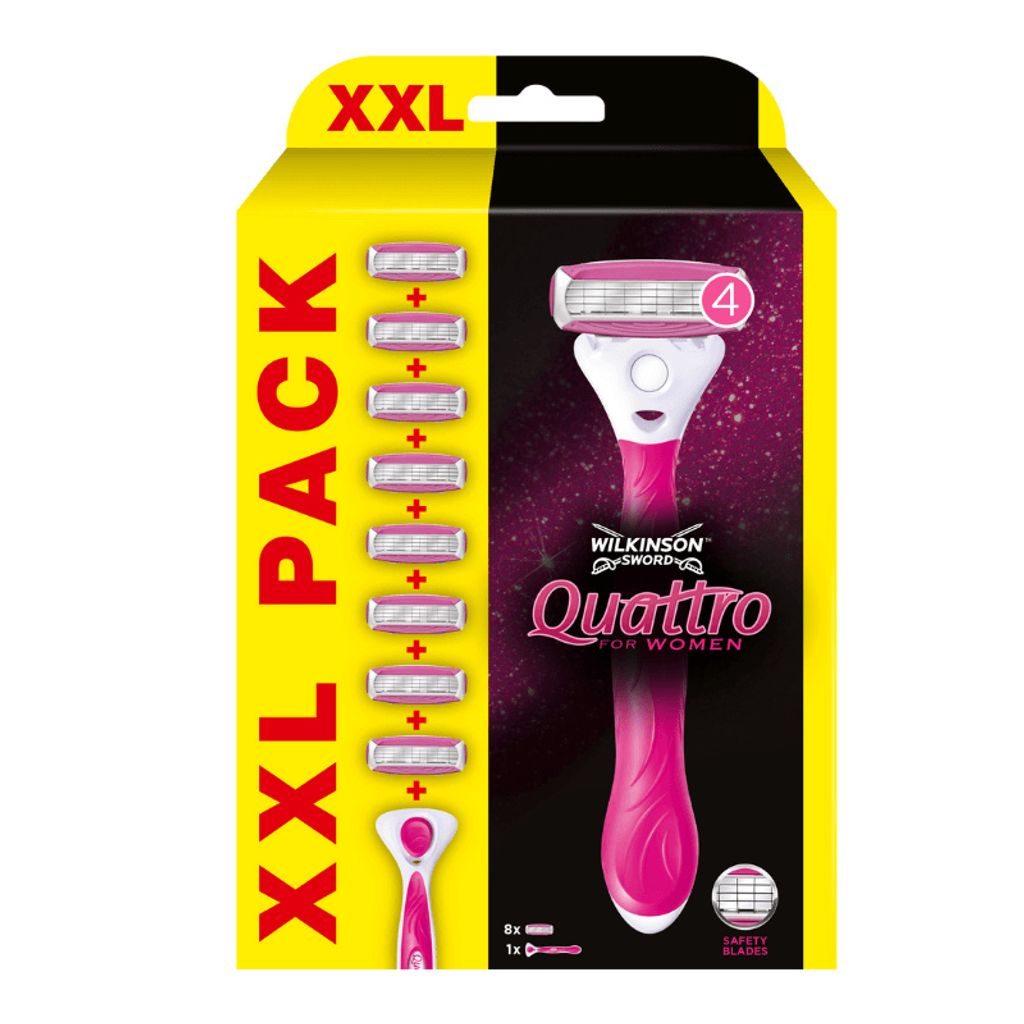 Wilkinson Quattro pre ženy XXL + náhradné hlavice 8ks + Obrázok produktu 