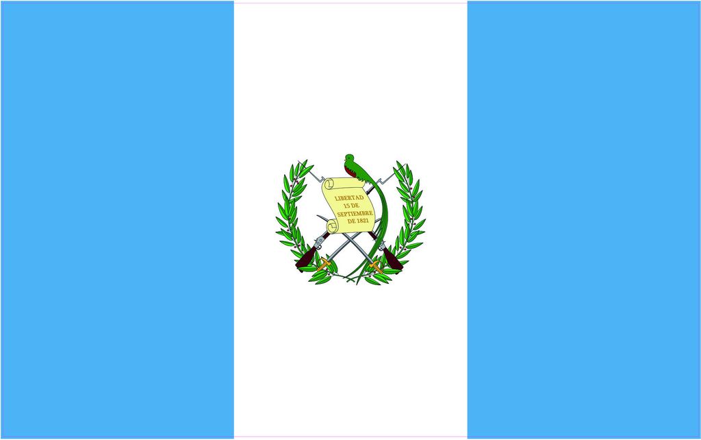 Kiwistar WANDTATTOO Sticker Fahne Flagge Aufkleber Guatemala 60 x 38cm - Dekoration für Kinderzimmer Schlafzimmer Wohnzimmer Küche Badezimmer