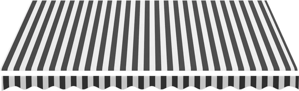Telo Ricambio Tenda Sole 3,5x2,5m vidaXL Antracite-Bianco | UV-Stop - 4