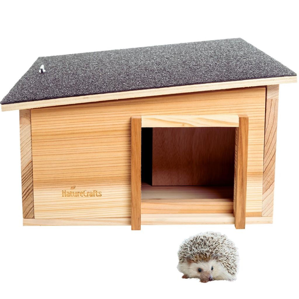 Casetta per ricci NatureCrafts 45x34x20cm - Pareti spesse Immagine del prodotto 