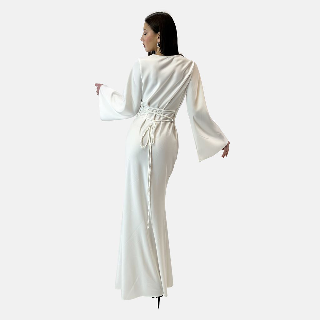 Elara Damen Abaya 10483-Abaya Weiß Charms | Kaufland.de