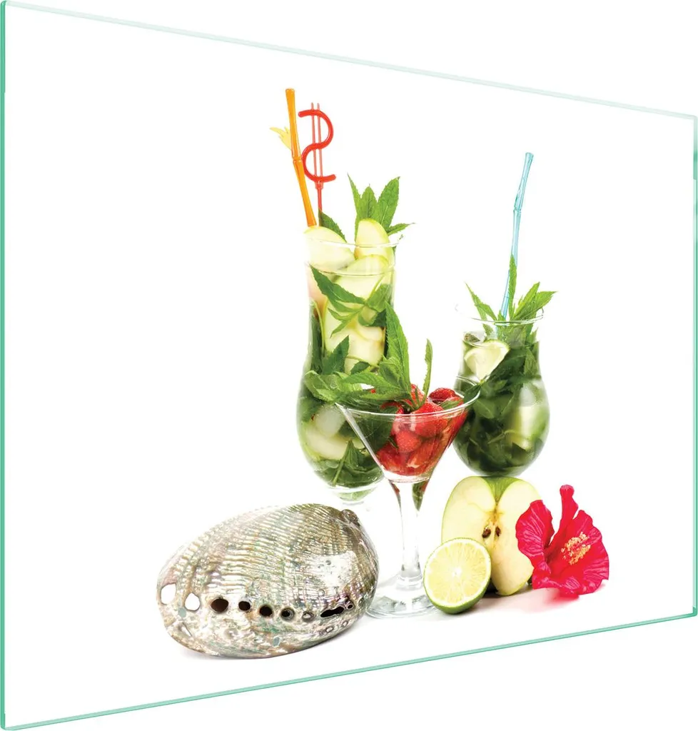 Piastra Protettiva in Vetro 70x52 Frutta | Coprifornelli Universale