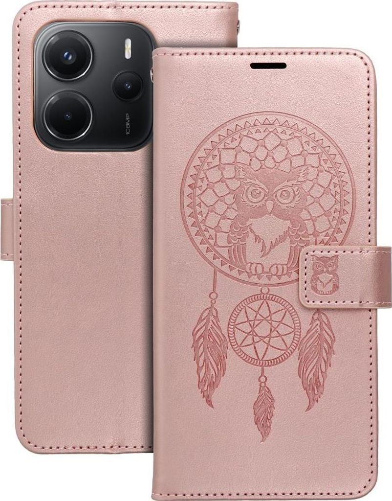 MEZZO Buchholster passend für XIAOMI Redmi NOTE 15 PRO PLUS 5G Traumfänger rose gold
