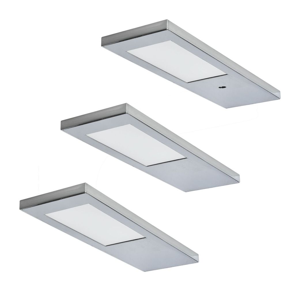 LED Unterbauleuchte Küche 3x3,5 W, Küchenleuchte Ella, Senorschalter