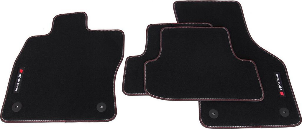 Sportline Auto Fußmatten passend für Seat Leon 3 5F SC 3-Türer Cupra 2012-2019