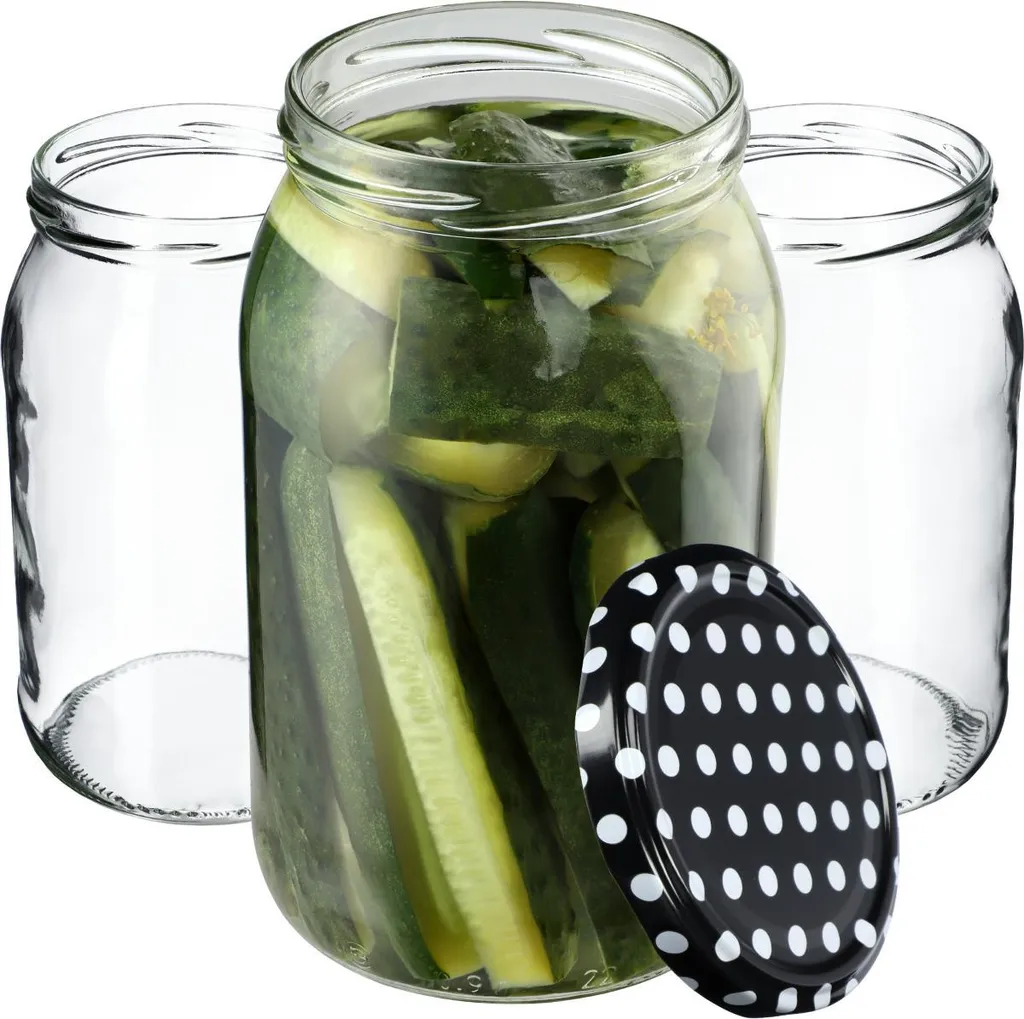 Stock 48 Vasi Vetro KADAX 900ml con Tappo 82mm - Ideale Conserve