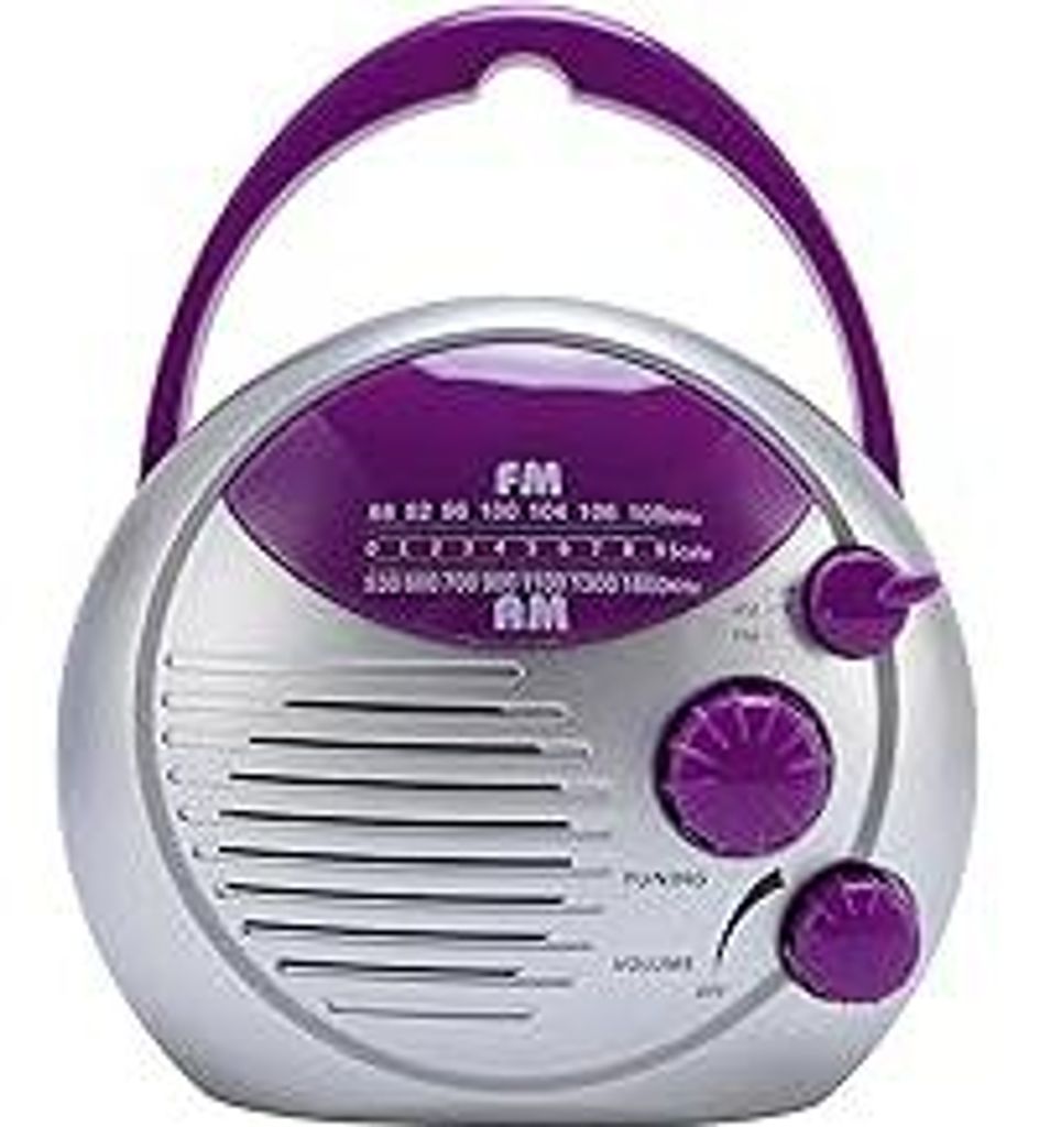 IPX4 Water Proof Duschfunk, AM FM Tragbares Radio mit Klarem Sound, für Badezimmer, Küche, Outdoor, Batterieantrieb