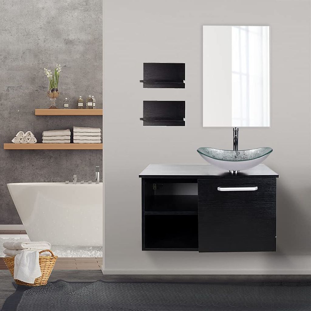 Puluomis Badmöbel Set mit Waschbecken Produktbild 4