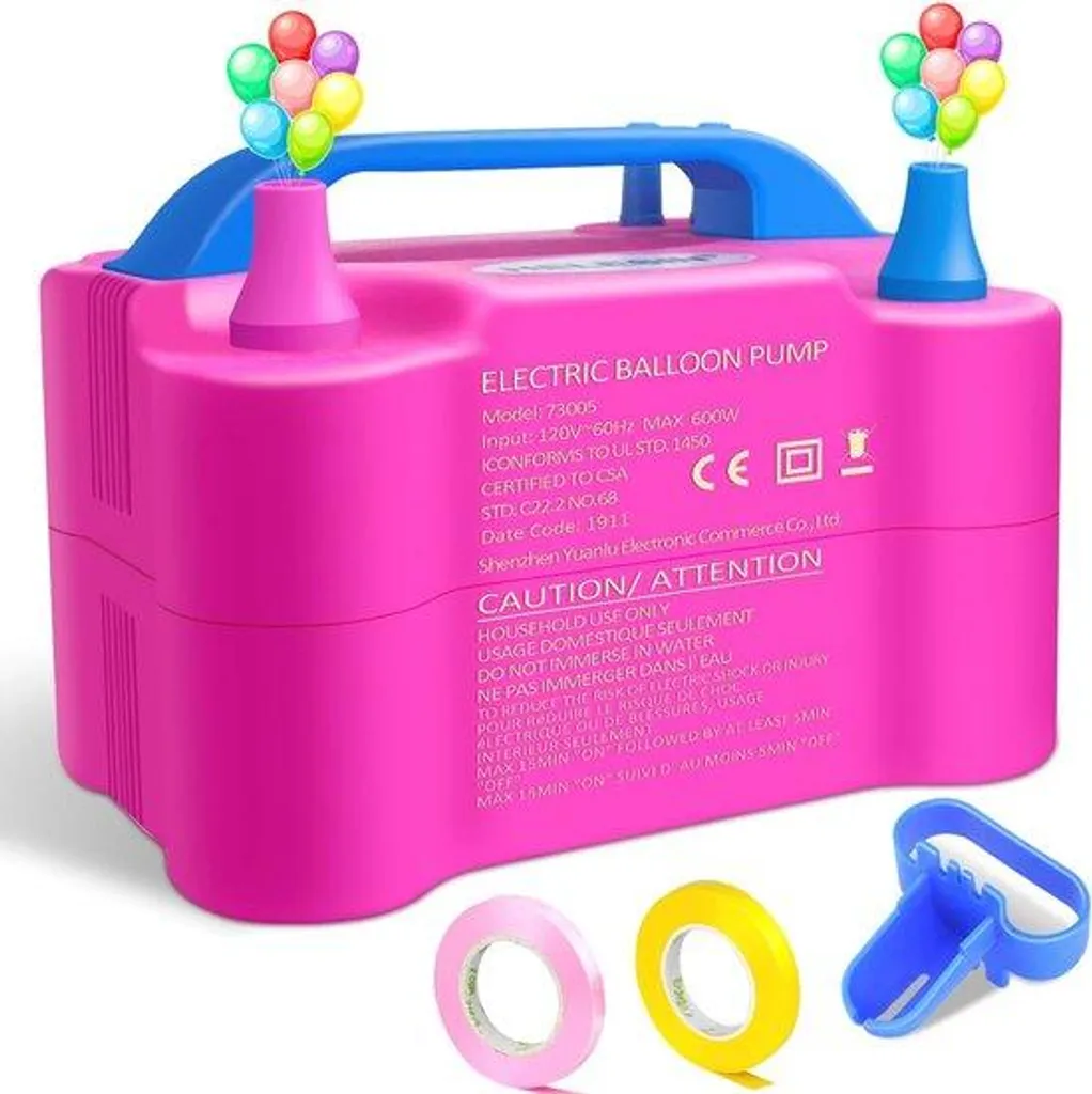 Pompe électrique pour arches de ballons de mariage et anniversaires