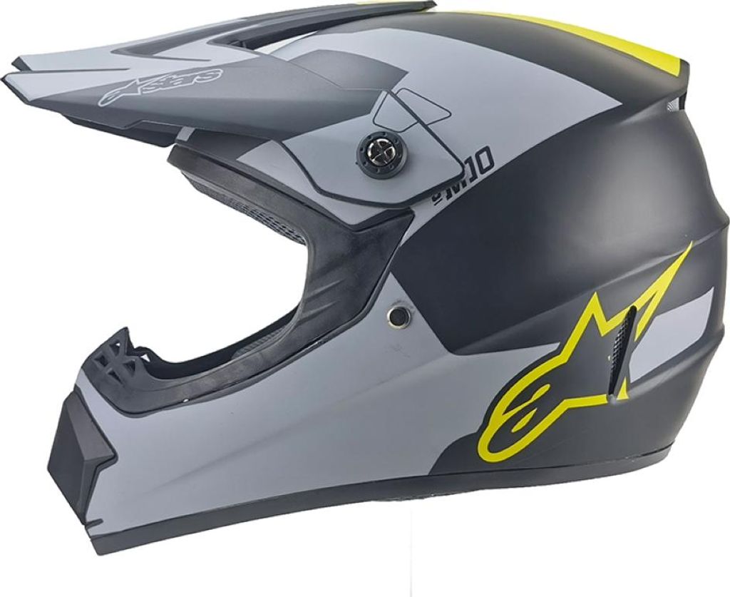 Crosshelm Helm Kinderhelm Motorradhelm Motocross ATV Grau Schwarz Größe M