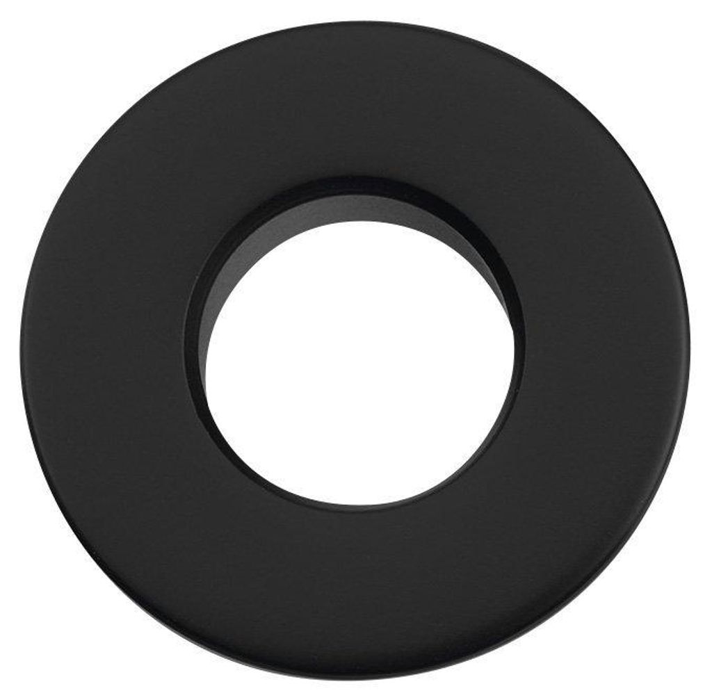 Sapho Metall-Überlaufabdeckung, 30 mm, Schwarz Produktbild 