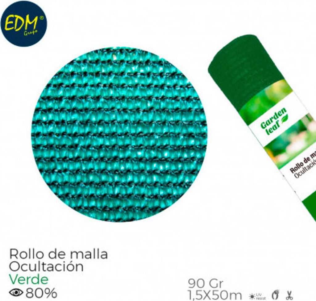 Netzrolle aus Leder grün 90gr 1,5x50m edm
