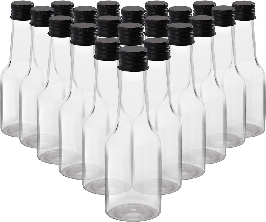 Viva Haushaltswaren Flessen, miniflesjes van glas, 20 ml, met