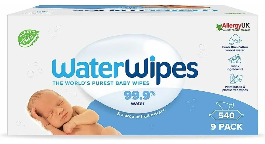 Chiffons d'eau BIO anti-irritation lingettes dégradables 9x60 unités