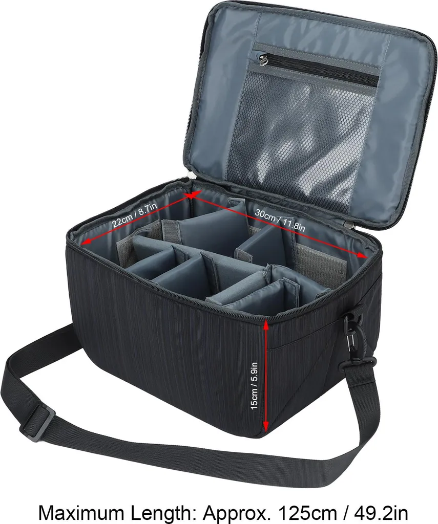 Étui de Protection pour Photographie SLR avec Bandoulière Ajustable