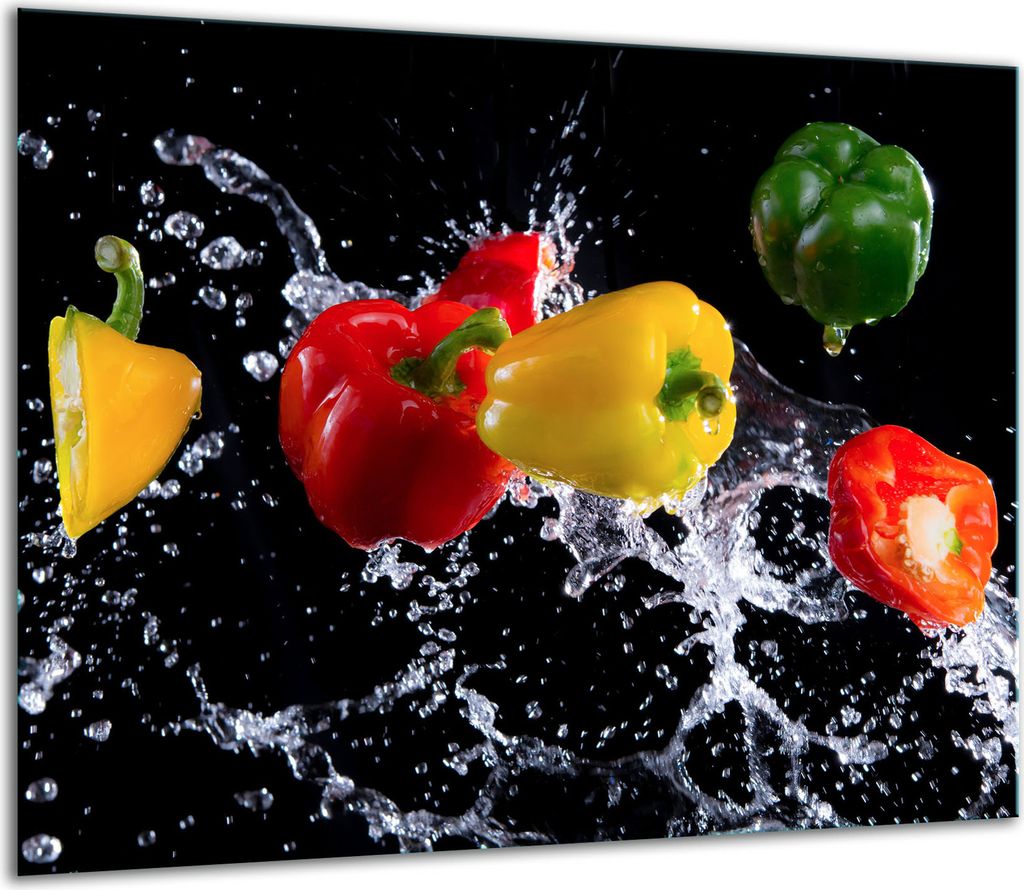Herdabdeckplatten Glaskeramikkochfeld-Abdeckung Spritzschutz Glas 60x52cm Schwarz