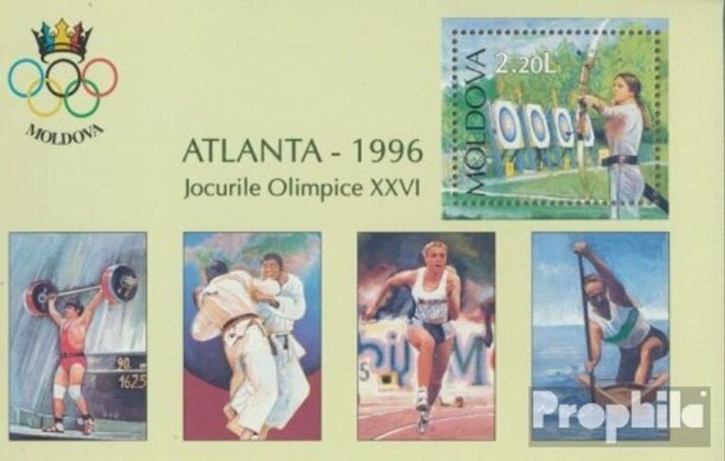 Briefmarken Moldawien 1996 Mi Block7 (kompl.Ausg.) postfrisch Olympische Sommerspiele
