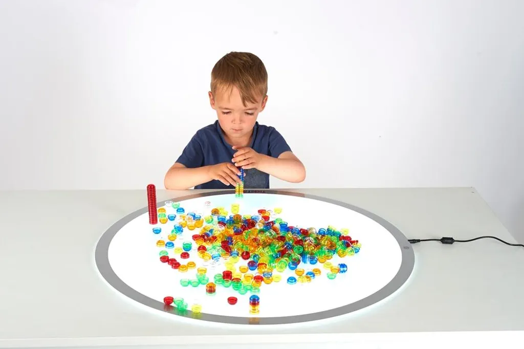 Matériel de Manipulation Mathématique Jetons Transparents à Empiler - 2