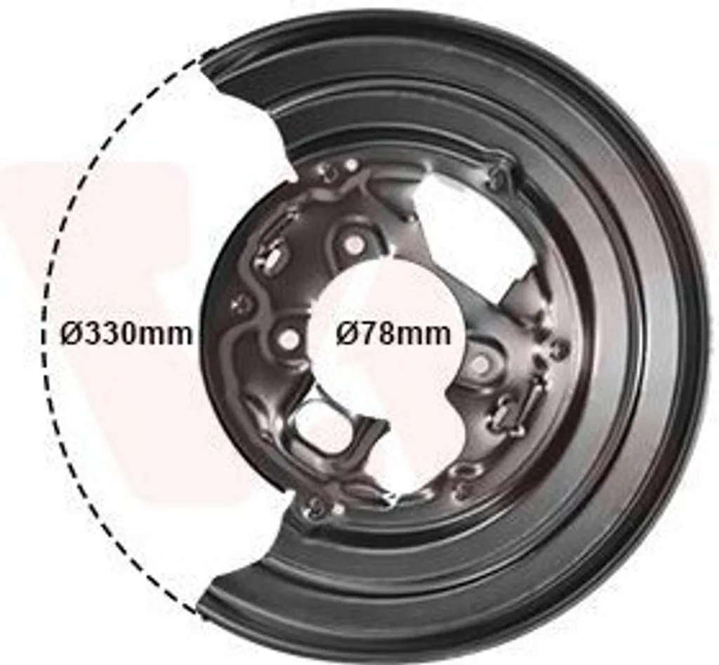 Flasque de frein arrière droit pour VW Crafter 30-50 Van Wezel 5862374