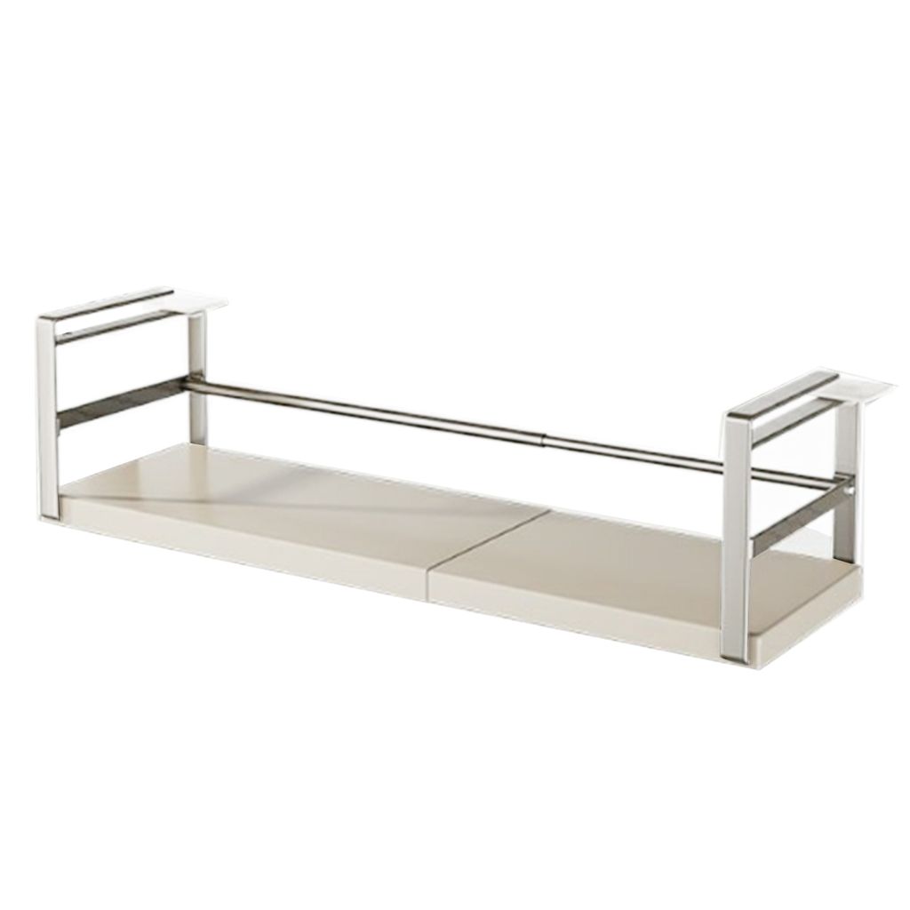 Ausziehbares Lagerregal für unter dem Regal, zum Aufhängen ohne Stanzen, zum Einschieben unter dem Regal, Schrank-Organizer, Edelstahl, Gewürzha...