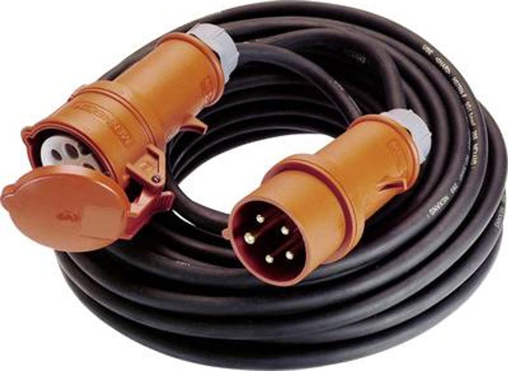as Schwabe 60595 Strom Verlängerungskabel 16 A Schwarz 5 m Produktbild 