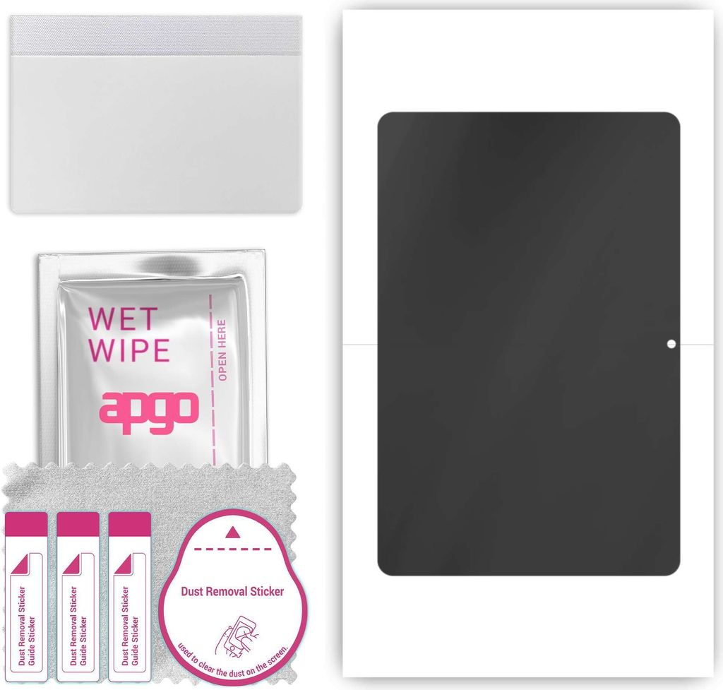 apgo Hydrogel Blickschutzfolie, Matt, kompatibel mit Vivo iQOO Pad Air, Privacy Displayschutzfolie, Schutzfolie mit Positionierhilfe, Anti-Spy, kra...