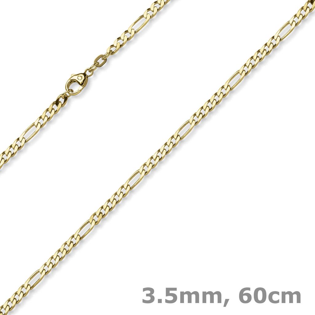 3-5mm-Collier-Figaro-Kette-585-Gelbgold-60cm