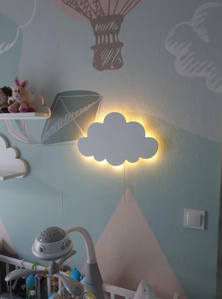 Veilleuse Cloud2 LED à piles - Éclairage doux et autonomie prolongée